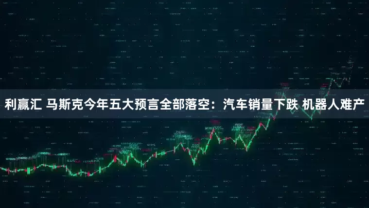 利赢汇 马斯克今年五大预言全部落空：汽车销量下跌 机器人难产