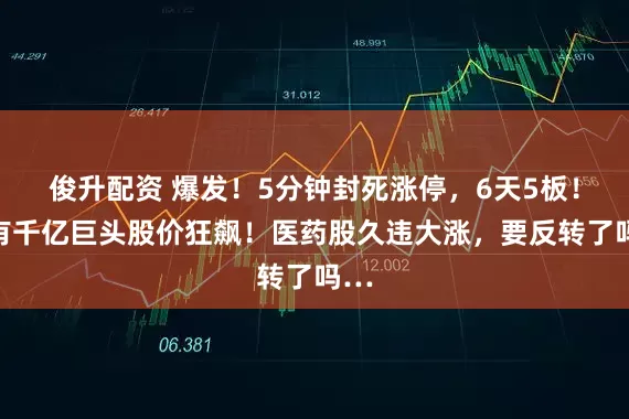 俊升配资 爆发！5分钟封死涨停，6天5板！还有千亿巨头股价狂飙！医药股久违大涨，要反转了吗…